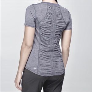 LULULEMON Runner Up Tee Push Yourself Gym T Shirt